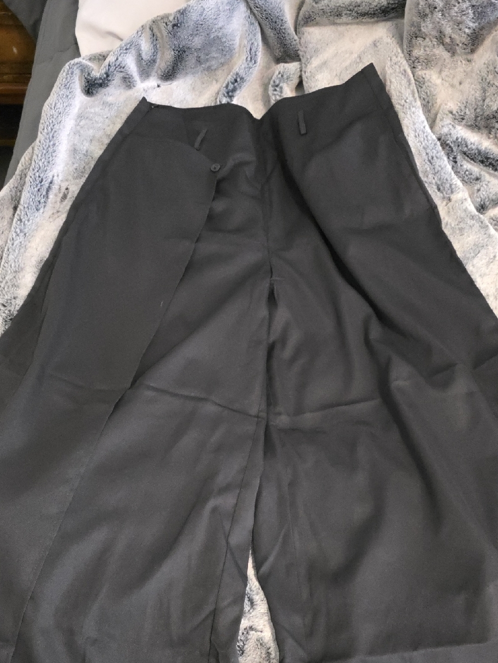 Black Wide-Leg Pants